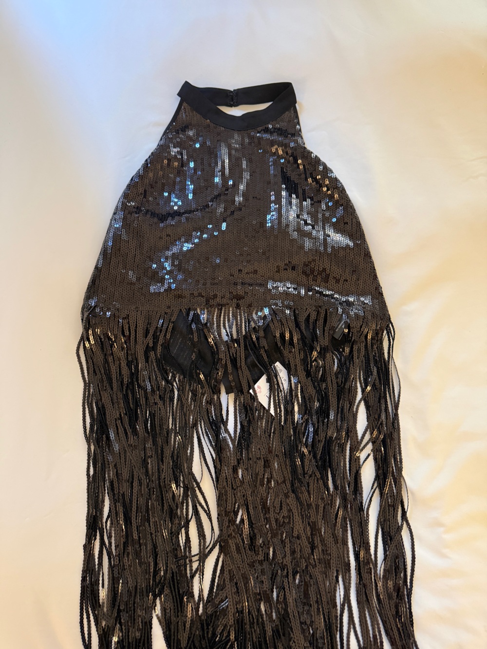 Zara sequin halter top NWT